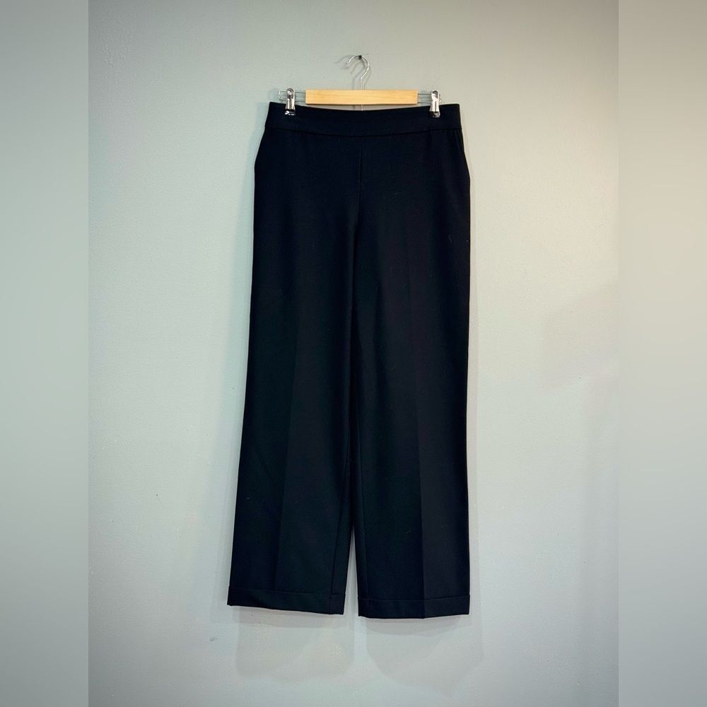 Black Rachel Zoe Stretch Waist Wide Leg Pants Size 8 EUC